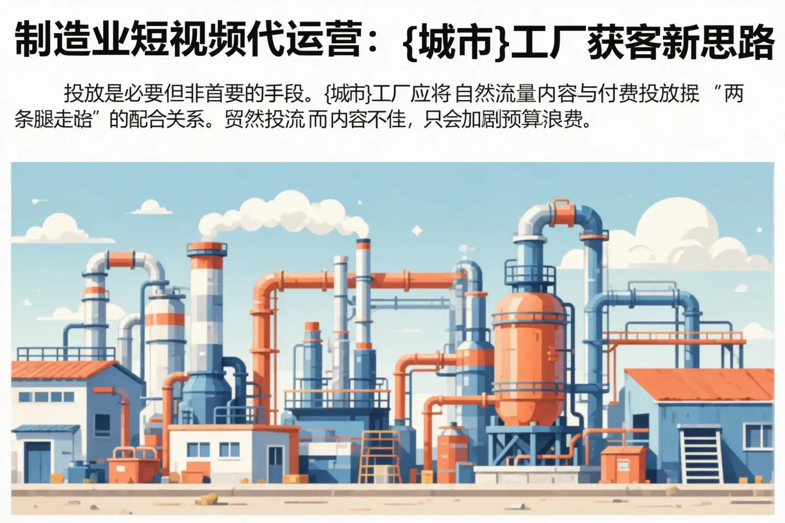 制造业短视频代运营：和静工厂获客新思路